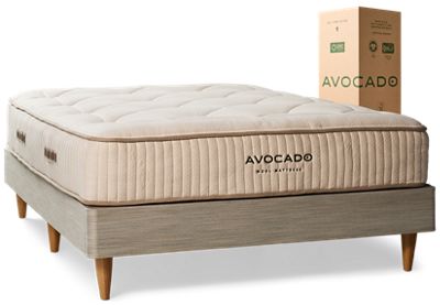 Avocado Organic Wool Mattress - Breathable Organic Wool & Alpaca - Mattress-in-a-Box - Foam & Latex-Free for Sensitive Sleepers - Individually Wrapped Micro Coils (MEDIUM)