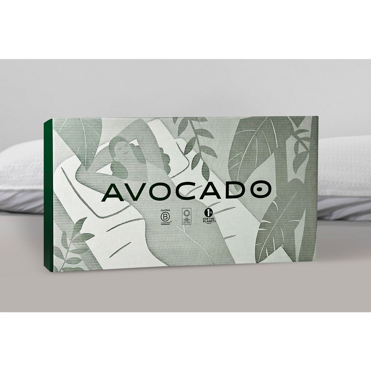 Avocado Latex Pillow - GOTS Certified Organic Cotton Zippered Cover - Charcoal Infused Latex Core - Dunlop Latex Core - Eco-Friendly Materials