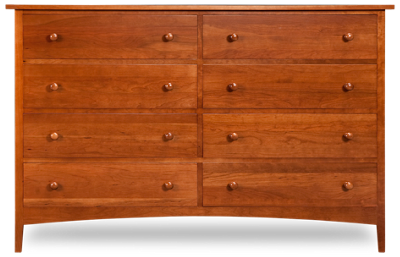 Cherry Garden 8 Drawer Dresser