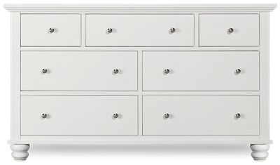 Cambridge 7 Drawer Dresser - Select Asian Hardwood & Cherry Veneers - English Dovetail Drawers - Chrome Finished Hardware - Traditional Elegance