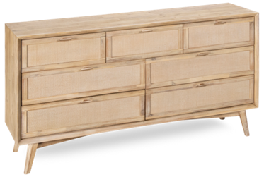 Andes 7 Drawer Double Dresser