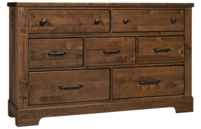 Vaughan-Bassett Cool Rustic 7 Drawer Dresser