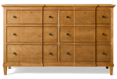 Birchaven 6 Drawer Dresser - Classic Style - Soft-Closing Drawers - Sleek Molded Edges