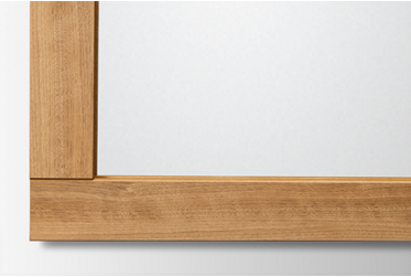 Gramburg Mirror - Rich Walnut Finish - Dresser or Wall Mount