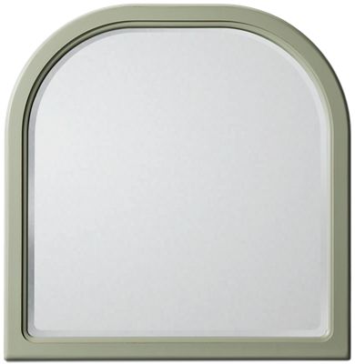 Pure Maple Arched Mirror - Solid American Maple - Molded Wood Frame - Beveled Glass