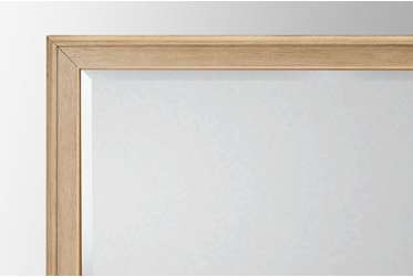 Carmella Mirror - Molded Wood Frame - Beveled Glass - Coastal Cottage