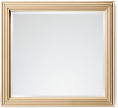 Sunrise Mirror - Art Deco Inspired - Stepped Wooden Frame - Perfect For Dresser Or Wall Accent