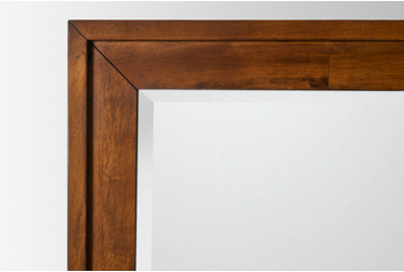 Amber Lane Mirror  - Simple Molded Wooden Frame  - Perfect for Dresser or Wall Accent