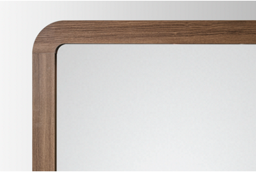 Sadie Mirror - Modern Style - Beveled Glass - Rounded Top Corners - Versatile Finish