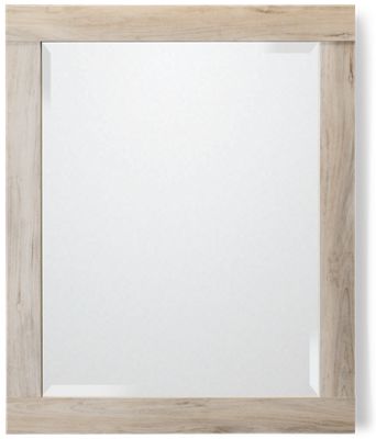 Bellaby Mirror - Traditional Rectangular Design - Fresh Whitewash Finish - Versatile Style