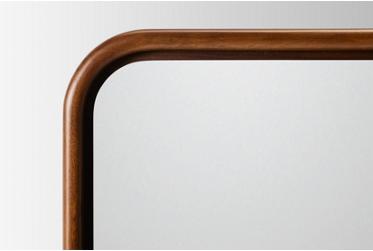 Delia Mirror - Modern Style - Versatile Design - Rounded Corners - Beveled Glass