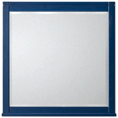 Tide & Timber Landscape Mirror - Tempered Beveled Glass - Molded Frame - Rustic Coastal
