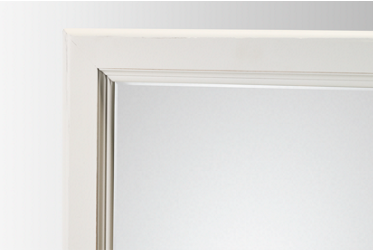 Pure Maple Landscape Mirror - Solid American Maple - Molded Wood Frame - Beveled Glass