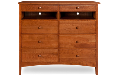 Cherry Garden 8 Drawer TV Chest