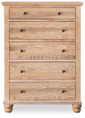 Arbury 5 Drawer Chest - Durable Hardwood Construction - Spacious Storage - Stylish Pewter Hardware