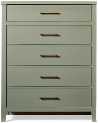 Pure Maple 5 Drawer Chest - Solid American Maple - Roomy Storage Drawers - Black Nickel-Detailed Pulls