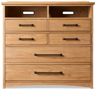 Oak Park 5 Drawer Media Chest
