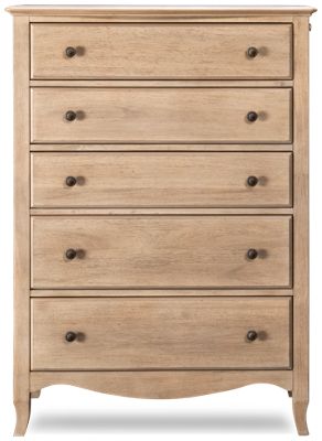 Aspenhome Provence I222-456 Casual 5-Drawer Chest with Felt-Lined Top  Drawers and Pull-Out Hanging Rod, Furniture Mart Colorado