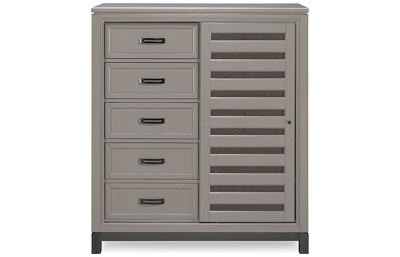 Hyde Park 5 Drawer Chest with Sliding Door