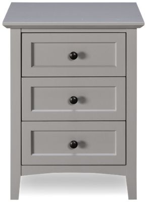 Grace 3 Drawer Nightstand - English Dovetail Drawers - Round Knobs - Transitional Farmhouse