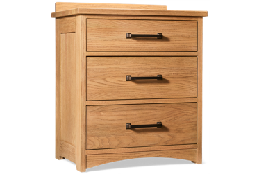 Oak Park 3 Drawer Nightstand