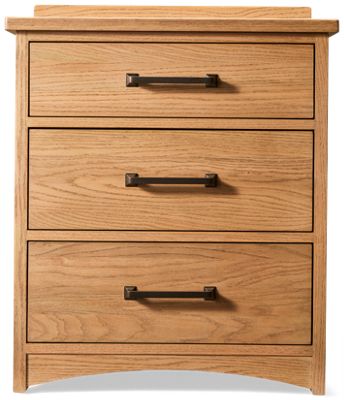 Oak Park 3 Drawer Nightstand