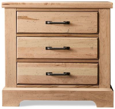 Cool Rustic 3 Drawer Nightstand
