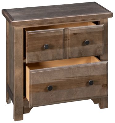 Cool Farmhouse 2 Drawer Nightstand