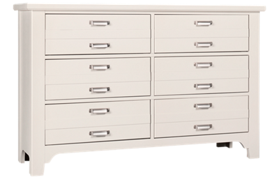Bungalow 6 Drawer Double Dresser