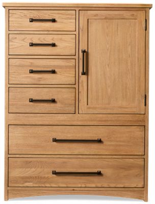 Oak Park 6 Drawer 1 Door Chest