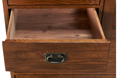 Oak Park 6 Drawer 1 Door Chest
