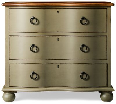 Country Living 3 Drawer Scalloped Accent Chest