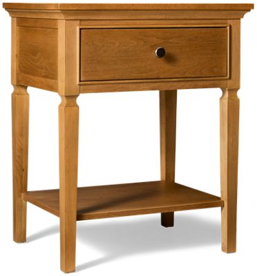 Birchaven 1 Drawer Nightstand - Classic Style - Soft-Closing Drawer - Open Bottom Shelf