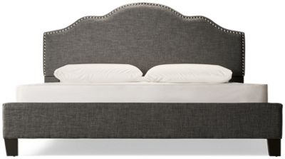Madison King Upholstered Bed with Nailhead