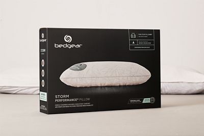 BEDGEAR® Storm 0.0 Pillow - Cool-Touch Cover - Air-X® Vent Technology - Gel Memory React™ Foam for Pressure Relief - Optimal Support for Stomach Sleepers