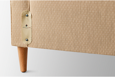 Design Lab Full Arch Headboard Only - Soft Neutral Fabric - Luxe 70" Height