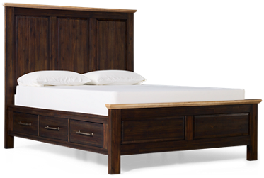 Transitions Queen Panel Storage Bed