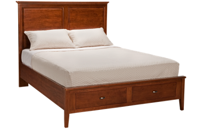 Kincaid Cherry Park Queen Panel Bed with Storage