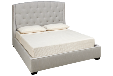 Leslie Queen Upholstered Bed with Nailhead