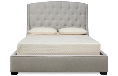 Leslie Queen Upholstered Bed with Nailhead