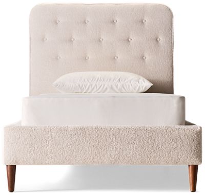 Design Lab Twin Round Upholstered Bed