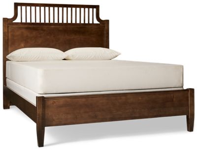 Pure Maple Queen Garden Bed - Elegant Traditional Design - Charming Spindle Detailing - Sturdy Solid Birch Construction - Timeless Style