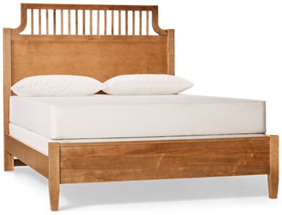 Pure Maple Queen Garden Bed - Elegant Traditional Design - Charming Spindle Detailing - Solid American Maple - Timeless Style