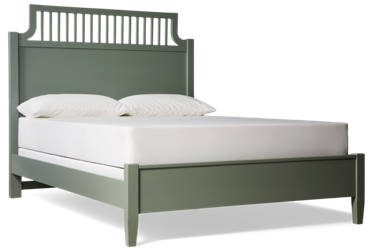 Pure Maple Queen Garden Bed - Elegant Traditional Design - Charming Spindle Detailing - Sturdy Solid Birch Construction - Timeless Style