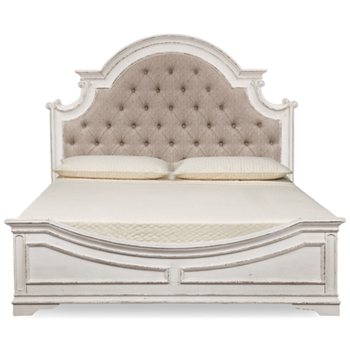 Magnolia Manor King Upholstered Panel Bed