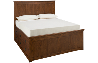 Intercon Oak Park Queen Panel Bed with Underbed Storage