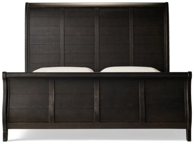 Country Living King Sleigh Bed - Traditional - Vintage Charm - Distressed Finish