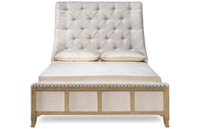 Harlow Queen Upholstered Bed with Nailhead