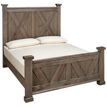 Cool Rustic Queen X Panel Bed
