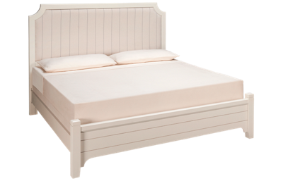 Vaughan-Bassett Bungalow King Low Profile Upholstered Bed